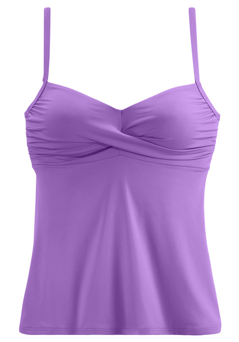 S.OLIVER Bügel-Tankini-Top Damen lila Gr.38 Cup D