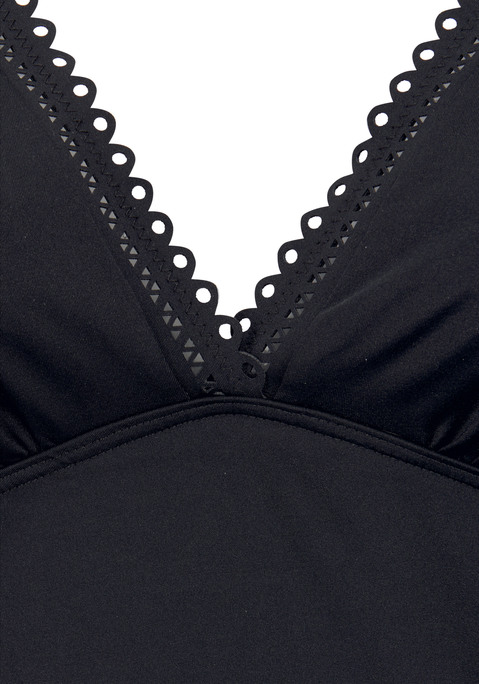 S.OLIVER Bügel-Tankini-Top Damen schwarz Gr.36 Cup C