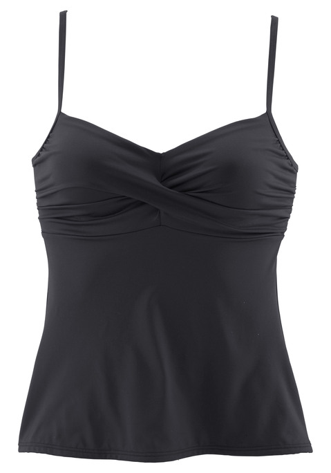 S.OLIVER Bügel-Tankini-Top Damen schwarz Gr.38 Cup D