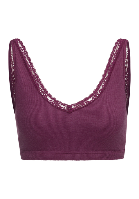 Bild: Bustier von s.Oliver: Raffiniertes Bustier von s.Oliver. Zarte Spitze am Ausschnitt und an den Trägern. Vollspitze am Rückteil. Aus weicher Baumwolle mit Elasthananteil.