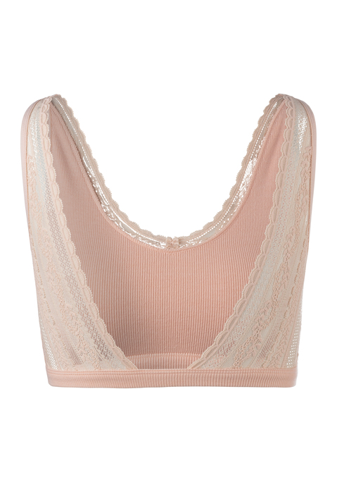 Bild: Bustier von s.Oliver: Raffiniertes Bustier von s.Oliver. Zarte Spitze am Ausschnitt und an den Trägern. Vollspitze am Rückteil. Aus weicher Baumwolle mit Elasthananteil.