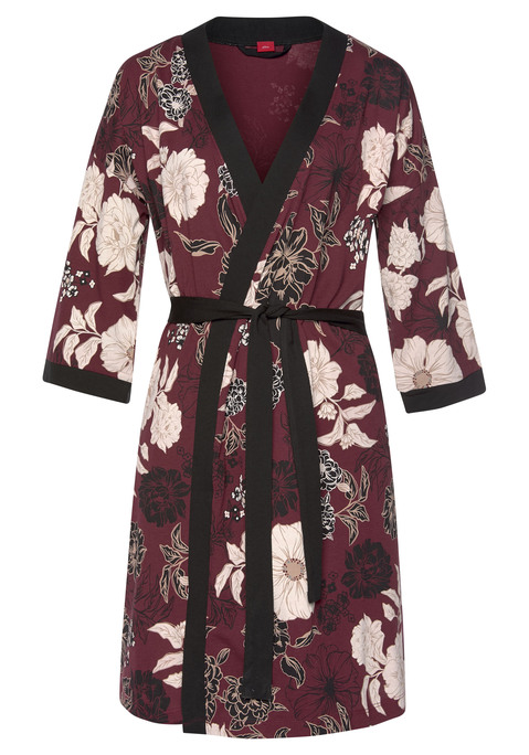 S.OLIVER Damen Kimono bordeaux-schwarz Gr.32/34