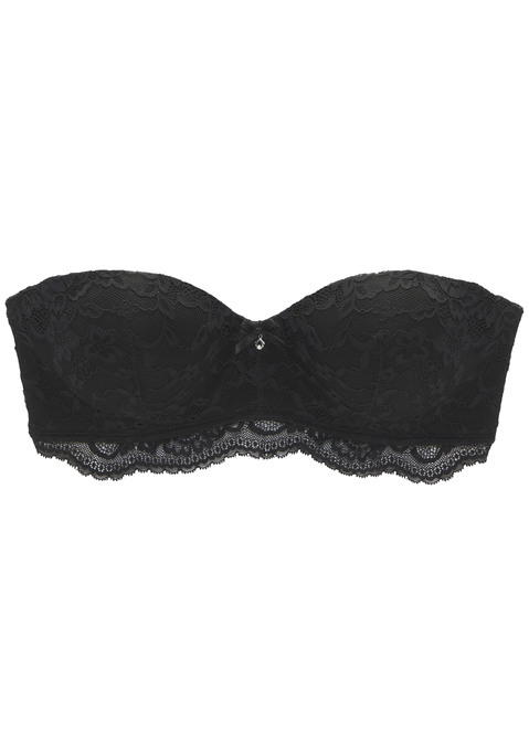 Bild: Multiway-BH von s.Oliver: Femininer Schalen-BH mit Zierschleife und tollem Glitzeraccessoire vorne mittig. Mit 3 Tragevarianten: normale Träger, hinten gekreuzt oder trägerlos. Rundherum aus edler Jacquardspitze in blumiger Optik. Mit nahtlos vorgeformten, leicht wattierten Cups. Passende Unterteile aus der gleichen Serie erhältlich. Reizwäsche. Verführerische Dessous. Spitzen-Dessous. Romantische Dessous. Verspielte Dessous. Aus 69% Polyamid, 22% Polyester, 9% Elasthan.