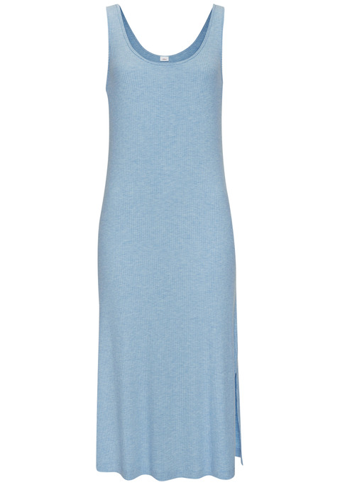 Bild: Nachthemd von s.Oliver: Wadenlanges Nachtkleid von s.Oliver. Trageangenehme Rippware. Unifarben. Mit Seitennahtschlitz. Rundhalsausschnitt, Tanktopträger. Weicher Viskose-Mix in 4x4 Rippe.