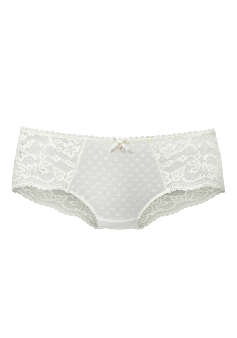Bild: Panty von s.Oliver: Feminine Panty in abdeckender Schnittform. Aus zarter Jacquardspitze und feinem Soft-Mesh. Mit feiner Zierschleife und edlem Glitzeraccessoire. Mit eingearbeitetem Baumwollzwickel. Passende BHs aus der gleichen Serie erhältlich. Aus 87% Polyamid, 13% Elasthan.