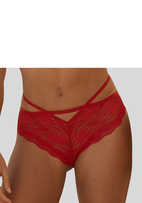 Bild: Panty von s.Oliver: Feminine Panty mit floraler Spitze. Hinten aus blickdichtem Microtouch-Material. Aufregende Bänder-Optik am Bund. Mit eingearbeitetem Baumwollzwickel. Mit passenden BH's aus der gleichen Serie erhältlich. Obermaterial: 88% Polyamid, 12% Elasthan.