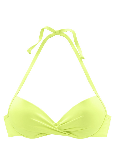 S.OLIVER Push-Up-Bikini-Top Damen lime Gr.34 Cup C