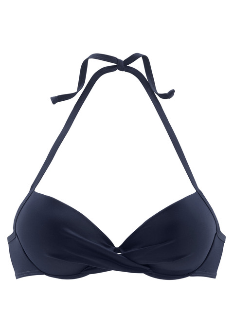 S.OLIVER Push-Up-Bikini-Top Damen marine Gr.34 Cup B