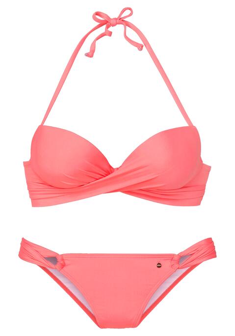 S.OLIVER Push-Up-Bikini Damen peach Gr.32 Cup A