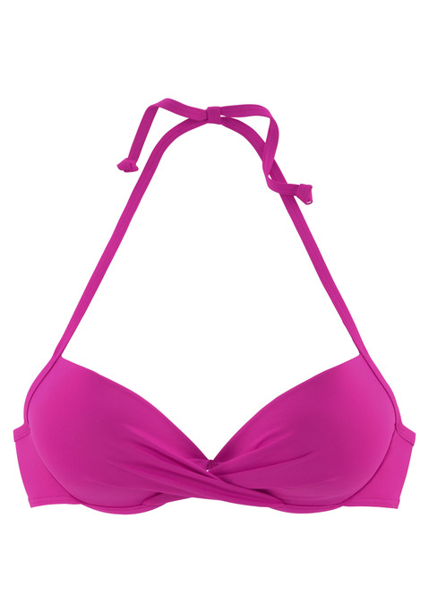 S.OLIVER Push-Up-Bikini-Top Damen pink Gr.34 Cup B