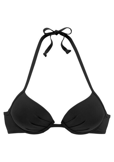 S.OLIVER Push-Up-Bikini-Top Damen schwarz Gr.34 Cup C