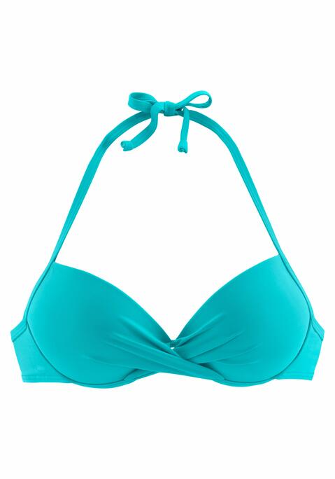 S.OLIVER Push-Up-Bikini-Top Damen türkis Gr.32 Cup A