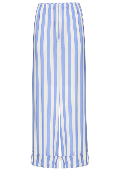 Bild: Pyjamahose von s.Oliver: Bequeme, lange Pyjamahose von s.Oliver mit weitem Bein. Elastischer Bund mit Bindeband, der leicht unterhalb der Taille sitzt. Breiter fixierter Aufschlag am Saum. Komfortable Webware aus reiner Viskose.