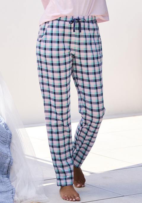 Bild: Pyjamahose von s.Oliver: Gemusterte Schlafhose von s.Oliver. Mit elastischem Tunnelzugbund und seitlichen Eingrifftaschen. Trageangenehme Baumwoll-Viskose-Qualität.