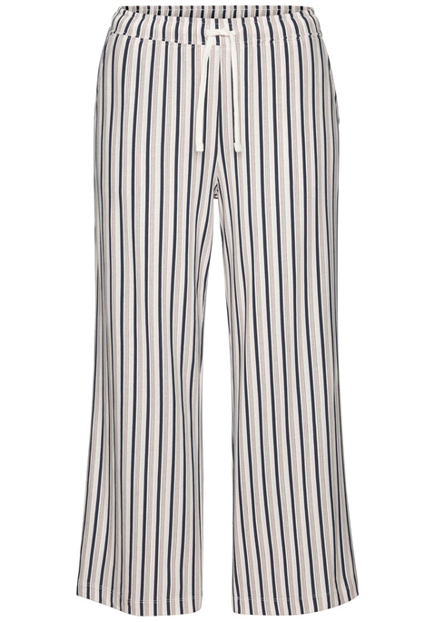 Bild: Pyjamahose von s.Oliver: Pyjamahose von s.Oliver in Culotte-Form. Elastischer Bund mit Bindeband und seitliche Eingrifftaschen. Bedruckt. Single-Jersey aus einer Baumwoll-Viskose-Mischung.