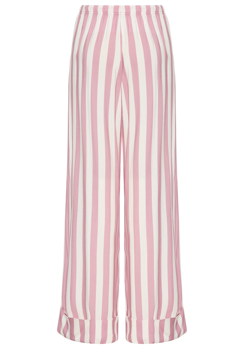 Bild: Pyjamahose von s.Oliver: Bequeme, lange Pyjamahose von s.Oliver mit weitem Bein. Elastischer Bund mit Bindeband, der leicht unterhalb der Taille sitzt. Breiter fixierter Aufschlag am Saum. Komfortable Webware aus reiner Viskose.