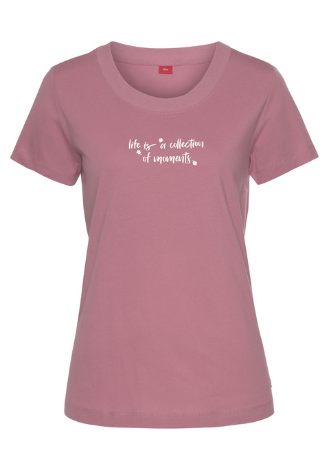 Bild: Pyjamaoberteil von s.Oliver: T-Shirt von s.Oliver. Mit  Frontprint und Rundhalsausschnitt. Weiche Single-Jersey-Qualität aus  50% Baumwolle, 50% Viskose.