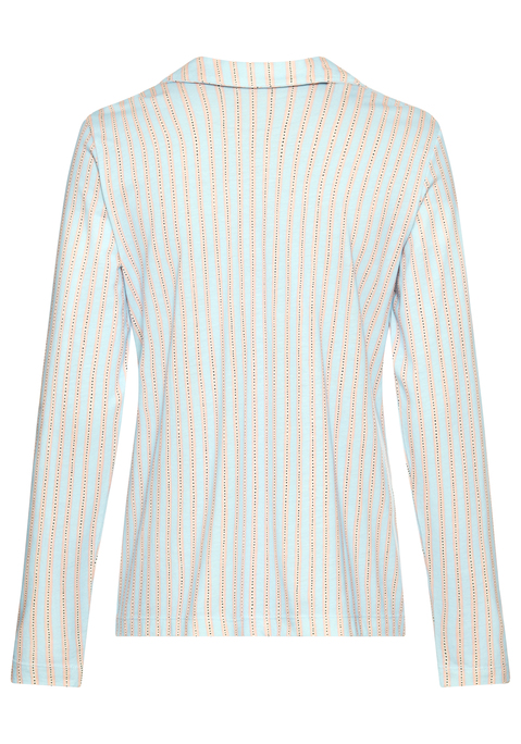 Bild: Pyjamaoberteil von s.Oliver: Pyjamaoberteil von s.Oliver. Mit Reverskragen und durchgehende Knopfleiste. Single Jersey Qualität aus Baumwollmischung.