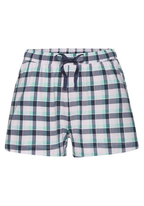 Bild: Pyjamashorts von s.Oliver: Allover gemusterte Schlafshorts von s.Oliver. Mit elastischem Tunnelzugbund. Seitliche Eingrifftaschen. Trageangenehmer Baumwoll-Viskose-Mix.