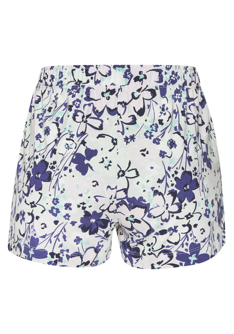 Bild: Pyjamashorts von s.Oliver: Allover gemusterte Schlafshorts von s.Oliver. Mit elastischem Tunnelzugbund. Seitliche Eingrifftaschen. Trageangenehmer Baumwoll-Viskose-Mix.