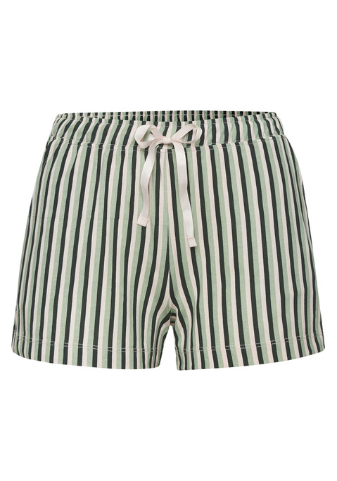 Bild: Pyjamashorts von s.Oliver: Kurze Pyjamahose von s.Oliver mit schönem Allovermuster. Gummizugbund mit Bindeband und Eingrifftaschen. Legerer Schnitt für komfortable Nächte. Ideal als Sleepwear. Angenehme Qualität aus Baumwoll-Viskose-Mischung.