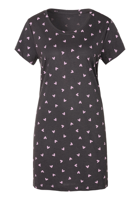 Bild: Sleepshirt von s.Oliver: Sleepshirt von s.Oliver. Mit schönem Frontprint. Kurze Ärmel und Rundhalsausschnitt. In angenehmer Qualität aus 50% Baumwolle, 50% Viskose.