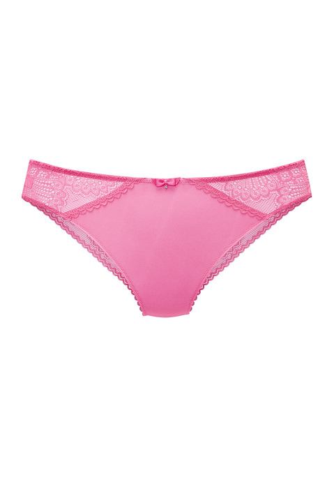 Bild: Slip von s.Oliver: Femininer Slip mit Zierschleife und kleinem Glitzeraccessoire vorne mittig. Aus Spitze und weichem Microtouch-Material. Mit verführerischem Netzeinsatz in der hinteren Mitte. Mit eingearbeitetem Baumwollzwickel. Mit Spitze, die anteilig recyceltes Polyamid enthält. Aus 86% Polyamid, 14% Elasthan.