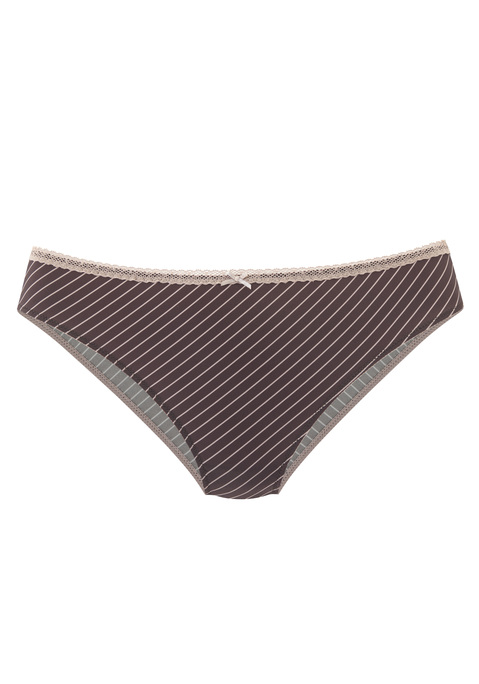Bild: Slip von s.Oliver: Femininer Slip. Aus weichem Microtouch-Material in Streifen-Optik. Mit feiner Zierschleife und hübscher Spitzenborte am Bund. Mit eingearbeitetem Baumwollzwickel. Passender BH erhältlich, um dein Wäsche-Set zu vervollständigen. Aus 79% Polyamid, 21% Elasthan.