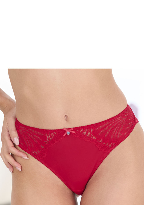Bild: String von s.Oliver: Verführerischer String mit hohen Beinausschnitten. Aus feiner Spitze und weichem Microtouch-Material. Mit feiner Zierschleife und modischem Accessoire vorne mittig. Mit eingearbeitetem Baumwollzwickel. Passender BH aus der gleichen Serie erhältlich. Aus 88% Polyamid, 12% Elasthan.