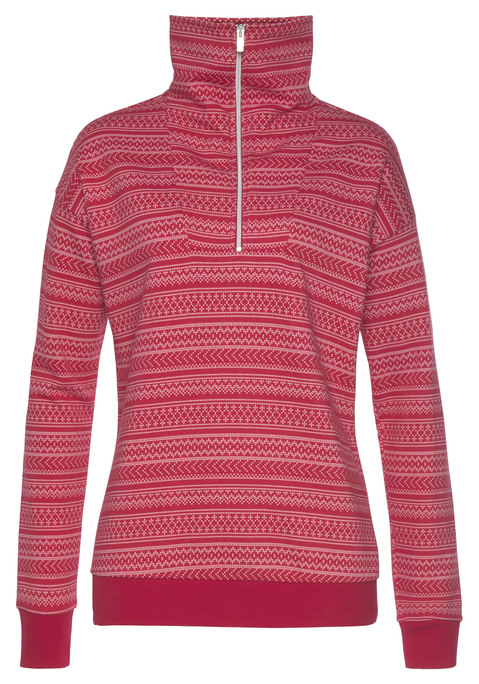 S.OLIVER Sweatshirt Damen cherryrot Gr.32/34