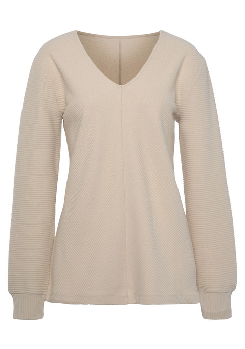 S.OLIVER Sweatshirt Damen creme Gr.32/34