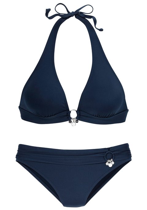 S.OLIVER Triangel-Bikini Damen dunkelblau Gr.34 Cup C/D