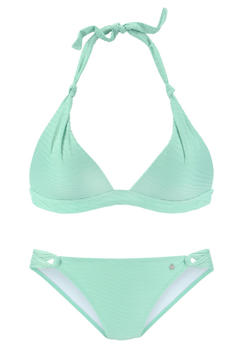 S.OLIVER Triangel-Bikini Damen mint Gr.34 Cup B