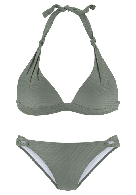 S.OLIVER Triangel-Bikini Damen oliv Gr.36 Cup C