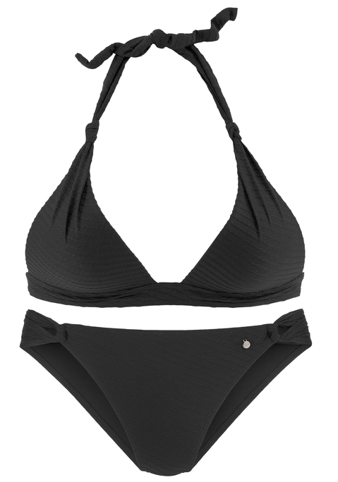 S.OLIVER Triangel-Bikini Damen schwarz Gr.34 Cup B