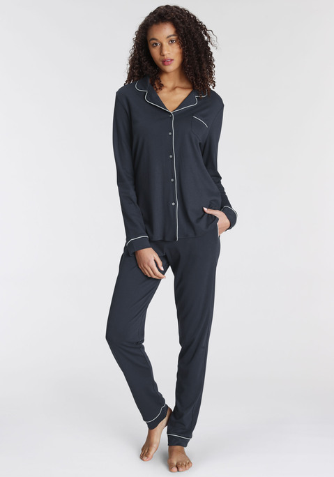 Pyjama von SCHIESSER in navy