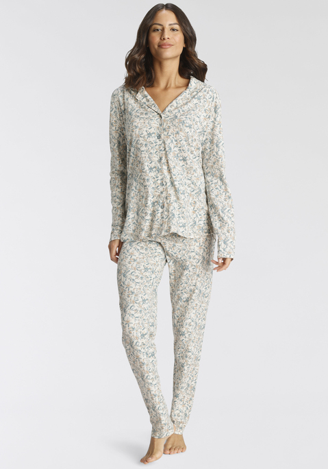 Pyjama von SCHIESSER in hellblau