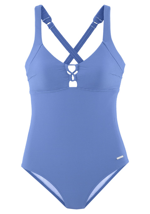 SUNSEEKER Badeanzug Damen blau Gr.44 Cup C