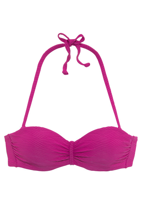 SUNSEEKER Bügel-Bandeau-Bikini-Top Damen pink Gr.34 Cup E