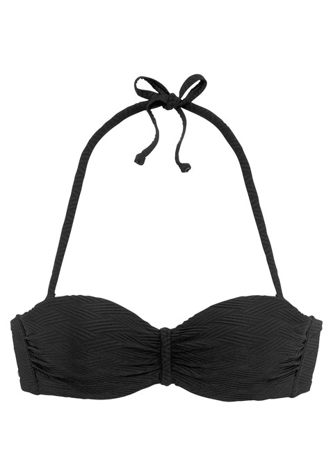 SUNSEEKER Bügel-Bandeau-Bikini-Top Damen schwarz Gr.34 Cup C