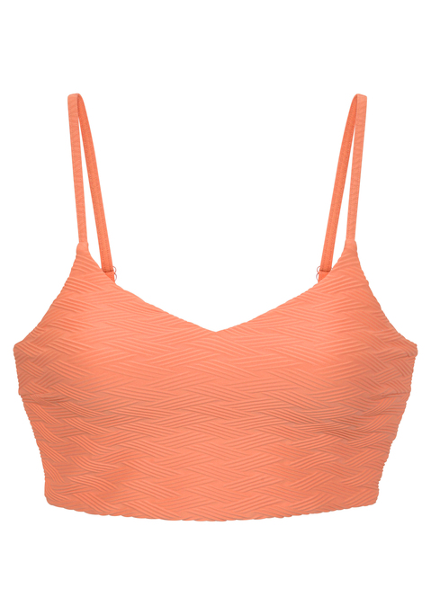 SUNSEEKER Crop-Bikini-Top Damen peach Gr.34 Cup C/D