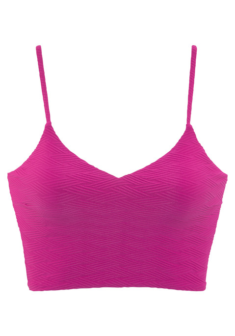 SUNSEEKER Crop-Bikini-Top Damen pink Gr.34 Cup C/D