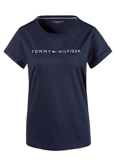 TOMMY HILFIGER Damen T-Shirt navy Gr.L (44/46)