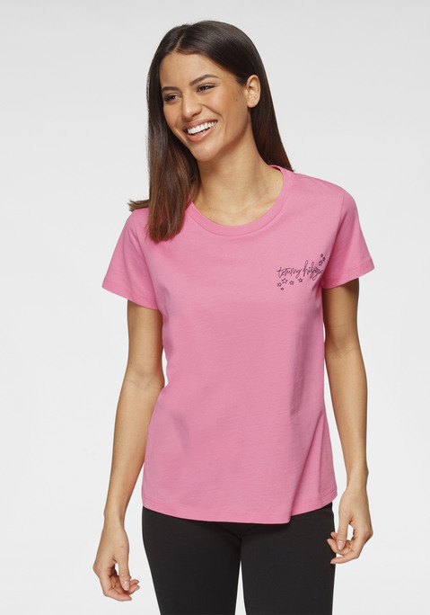 pink tommy hilfiger t shirt