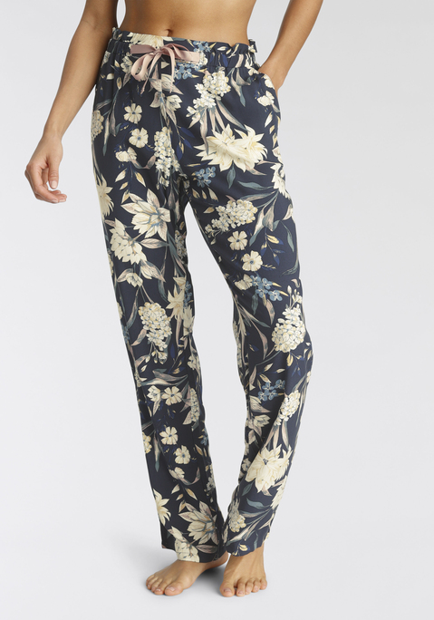 Pyjamahose von TRIUMPH in blau-rosa