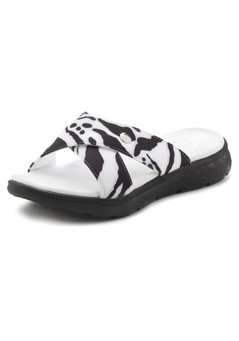 Bild: Badepantolette von Venice Beach: Pantolette mit wasserabweisender Sohle VEGAN von VENICE BEACH. Hervorragend geeignet für Strand und Pool. Obermaterial und Futter aus Textil. Decksohle und Laufsohle aus Synthetik.