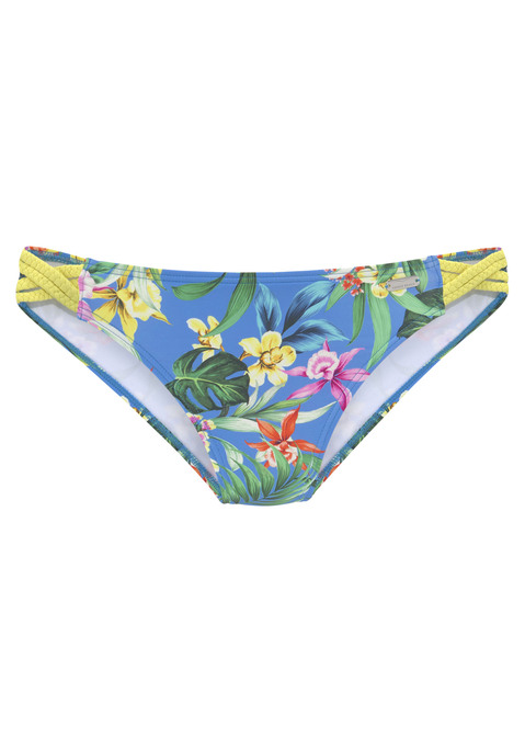 VENICE BEACH Bikini-Hose Damen blau-bedruckt Gr.32