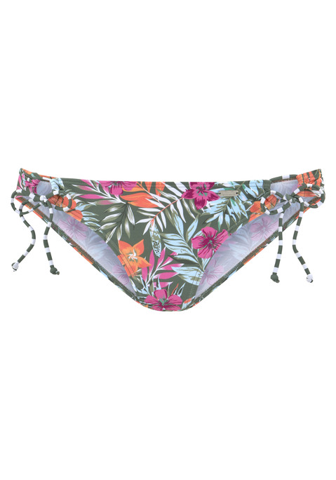 VENICE BEACH Bikini-Hose Damen oliv-bedruckt Gr.34