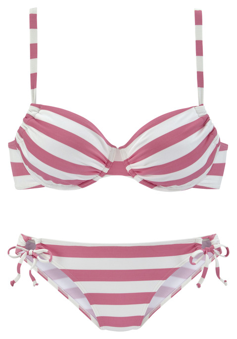 VENICE BEACH Bügel-Bikini Damen rosa-weiß Gr.36 Cup B