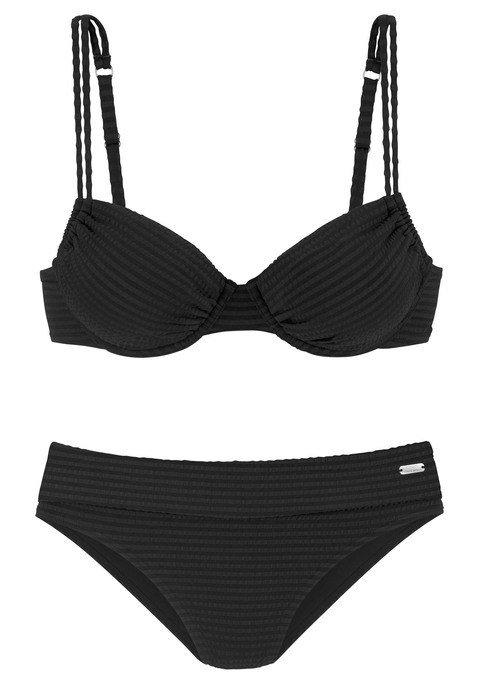 VENICE BEACH Bügel-Bikini Damen schwarz Gr.36 Cup E